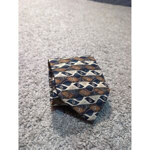 Nailhead Pattern Silk Necktie Mens Formal Business Casual Blue Brown Beige